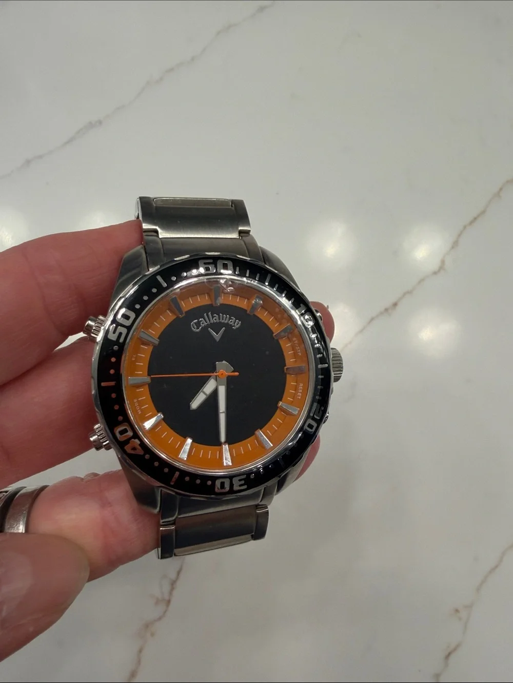 Callaway Men's Black and Orange Golf Watch